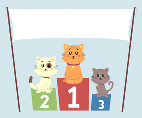 Poster - Cat Ranking Banner Illustration