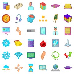 Poster - Business seminar icons set. Cartoon style of 36 business seminar vector icons for web isolated on white background