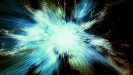 Wall Mural - Traveling through star fields and galaxies in deep space (Loop).