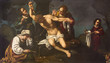 MODENA, ITALY - APRIL 14, 2018: The painting martyrdom of St. Sebastian in church Chiesa di Santa Maria della Pomposa by Bernardino Cervi from 17. cent.