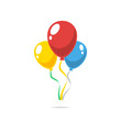 Party balloons vector isolated