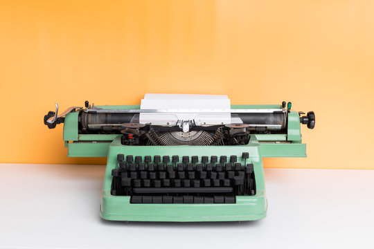 Antique Typewriter. Vintage Typewriter Machine