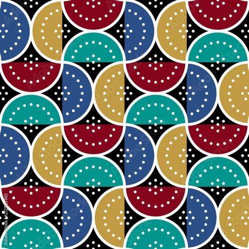 geometryczny-wzor-z-polkola-i-kropek-kolorowe-abstrakcyjne-tlo