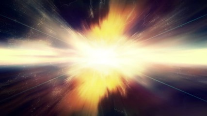 Wall Mural - Traveling through star fields and galaxies in deep space (Loop).