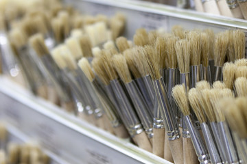 Brushes for painting with watercolor, oil, gouache, acrylic.