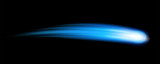 Creative vector illustration of flying cosmic meteor, planetoid, comet, fireball isolated on transparent background. Fire ball art design. Armageddon catastrophe. Abstract concept graphic element