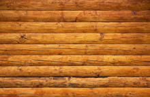 Wooden Wall From Logs