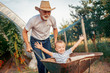 © ivanko80 - Happy grandfather and his grandson having fun together