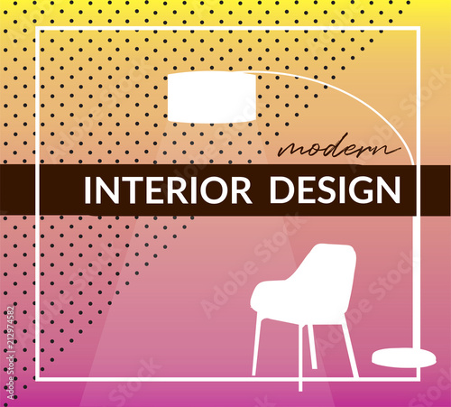 Interior Design Logo Sign Cover Modern Design Vector Illustration Graphic Design 2018 Trendy Graphic Background Banner For Web Sites Leaflet Advert Buy This Stock Vector And Explore Similar Vectors At Adobe