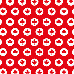 Poster - canadian flag buttons decoration background vector illustration