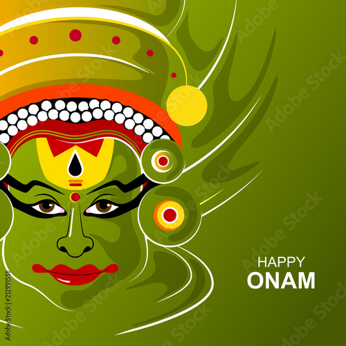 Fotografija Happy Onam holiday for South India festival background