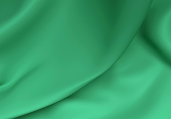 Abstract Texture. Green Silk