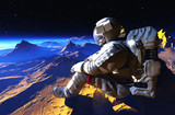 Fototapeta Kosmos - The astronaut