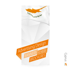Wall Mural - Vector abstract banner template for Cyprus.