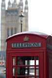 Fototapeta Londyn - Old telephone box