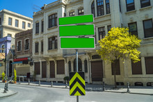 Street Sign In Istanbul
