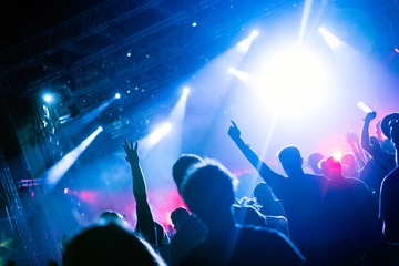 Picture of dancing crowd at music festival