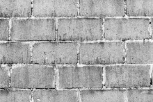 Cinder Block Wall Black And White