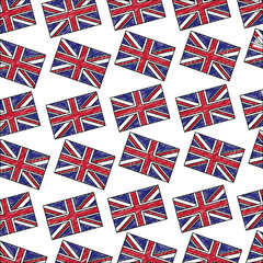 Wall Mural - flag of great britain pattern