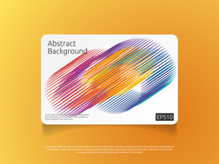 Poster - abstract colorful card or cover template with gradient shape composition design concept background vector illustration.
