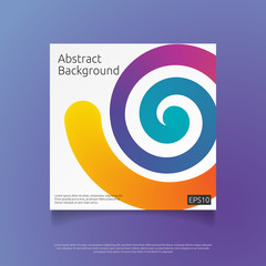 Poster - abstract colorful cover template with gradient shape composition design concept background vector illustration.