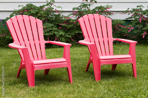 Pink Lawn Chair Buy This Stock Photo And Explore Similar Images