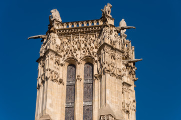 Top of Saint-Jacques Tower (Tour Saint-Jacques) in Paris