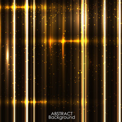 Wall Mural - Background image with light gold flares.