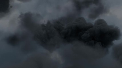 Wall Mural - never seen before footage of a thundercloud closeup drone shot.