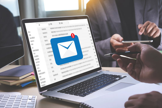 Mail Communication Connection message to mailing contacts phone Global Letters Concept