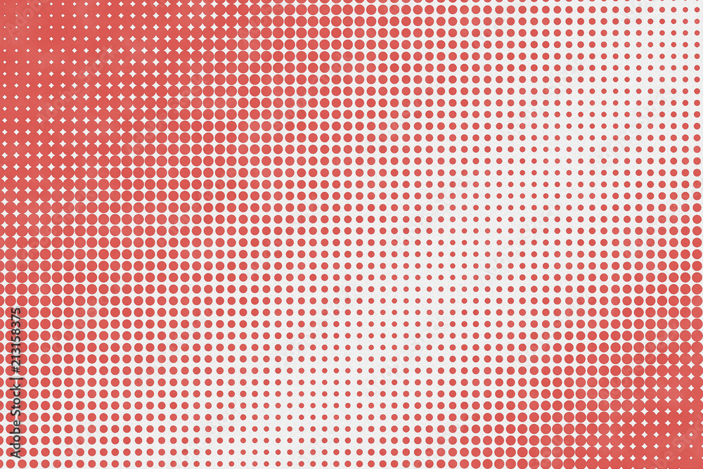 Abstract red dots pattern with gradient halftone effect Stock Photo ...