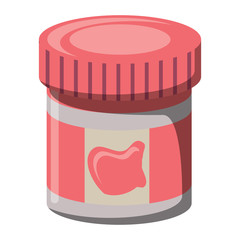 Canvas Print - paint jar icon