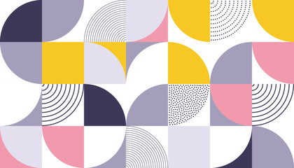 geometric pattern vector background with scandinavian abstract color or swiss geometry prints of rec