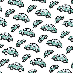 Canvas Print - doodle car transportation style vehicle background