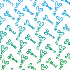 Sticker - degraded line steel scissors supply style background