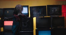 Smashing TV Wall In Slow Motion (4K)