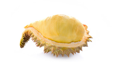 Poster - Durian isolated on white background.