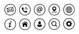 Fototapeta  - Web Kontakt Symbole