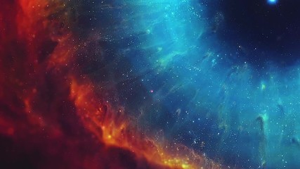 Wall Mural - colorful dynamic nebula fly through stars in helix nebula space background
