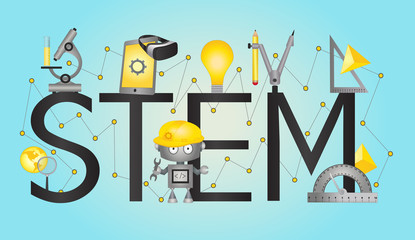 Wall Mural - STEM Education banner