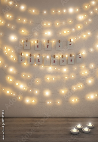 Fairy Lights On The Wall Ilration This Stock Fairy Lights On The Wall Ilration