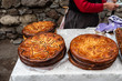 Armenian round gata cakes