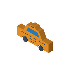 Wall Mural - Taxi isometric right top view 3D icon