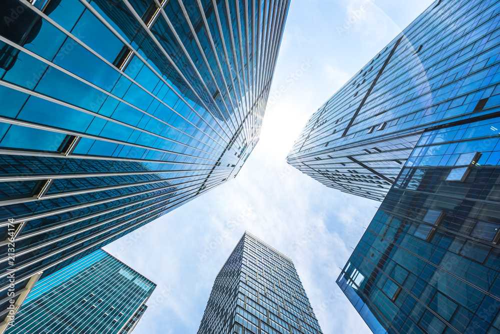 up view of modern office building Stock Photo | Adobe Stock