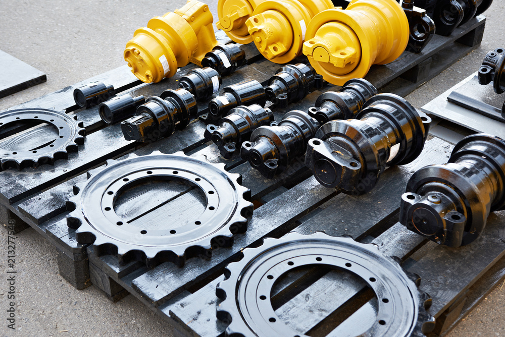 Spare parts chassis of construction machinery