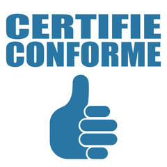 Poster - Logo certifié conforme.