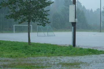 Wall Mural - heavy rain