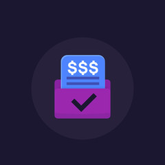 Sticker - Invoice, bill form, payments icon