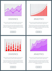 Poster - Analytics and Statistics Web Vector Illustration