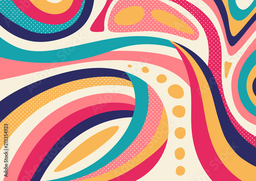 Creative geometric colorful background with patterns. Collage. Design for pri...